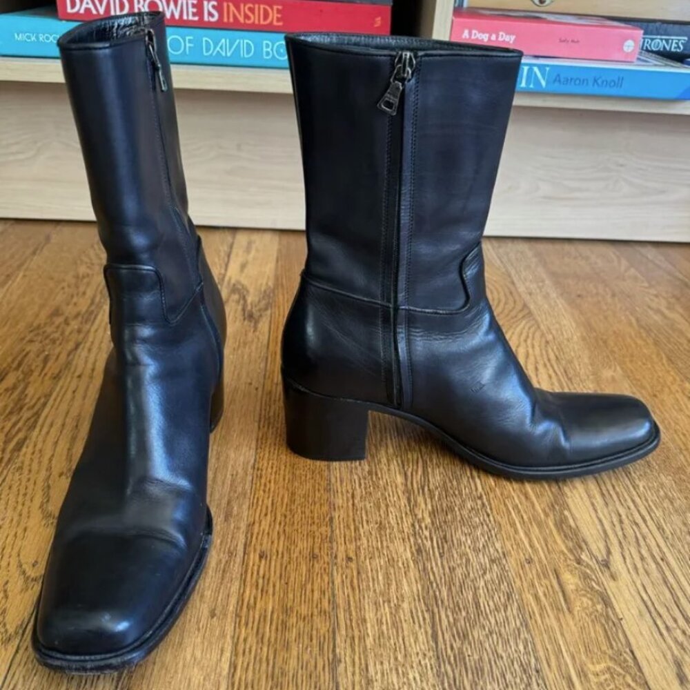Prada Black Leather Boots